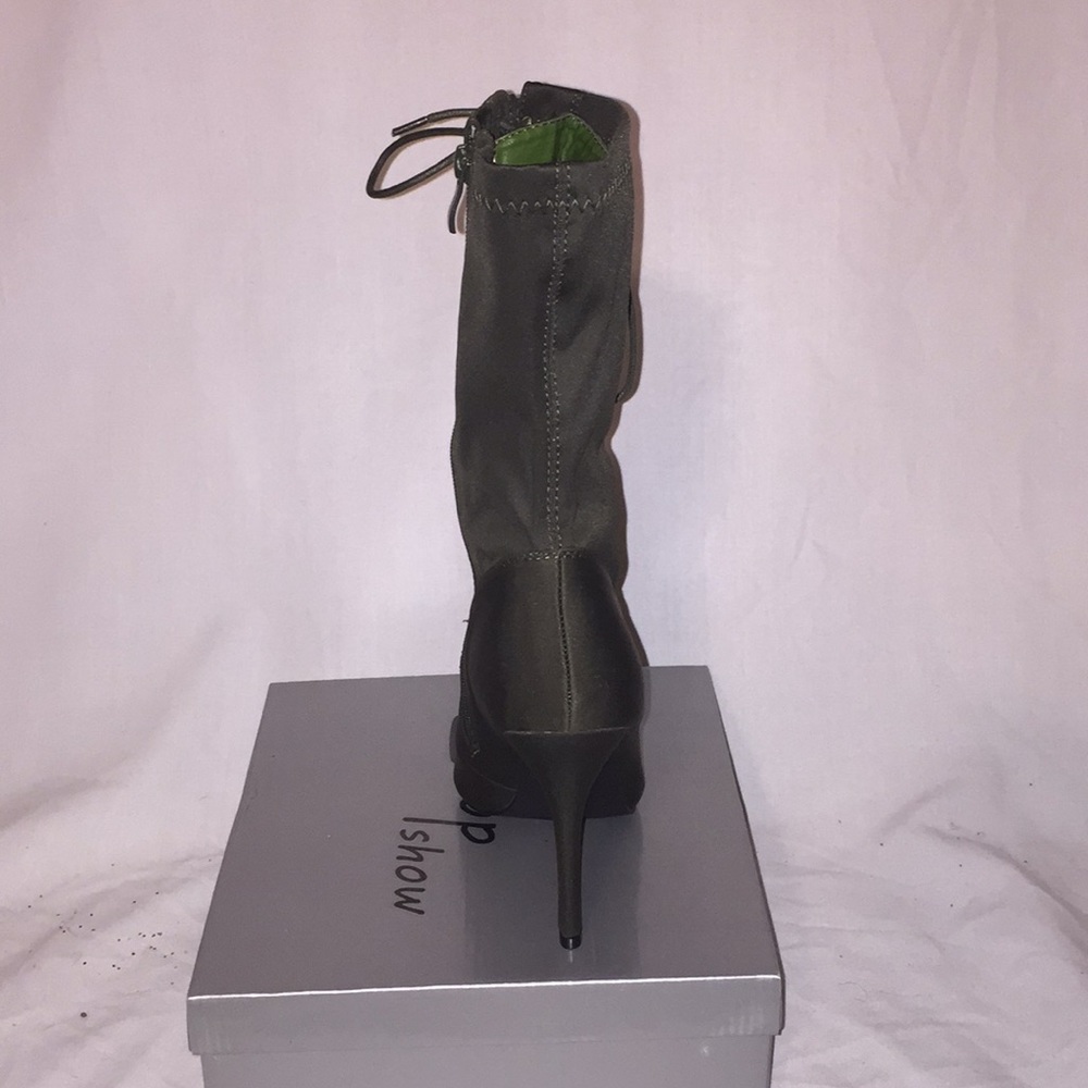 High heel Military green boots or booties - Picture 6 of 7